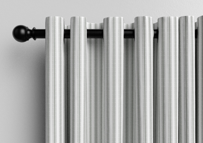 Lace Stripes, Grey - Made to Measure Curtains - Image 12